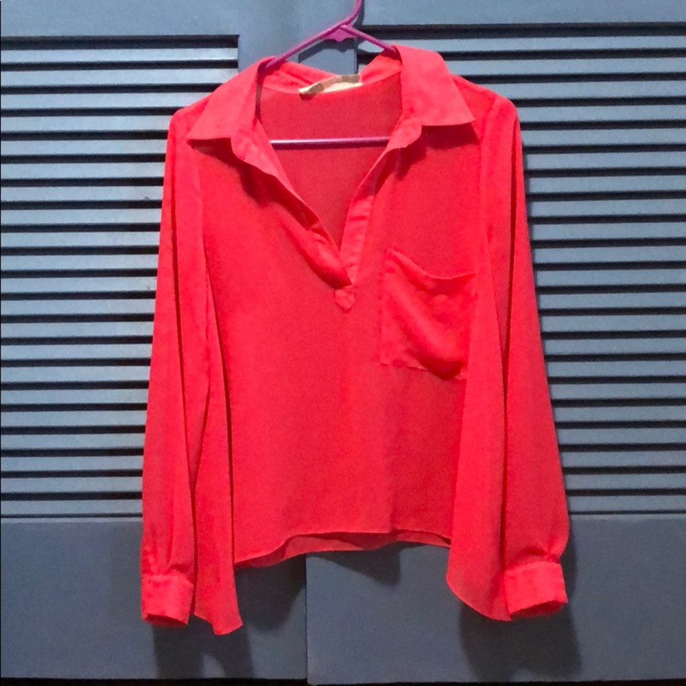 Free People sheer blouse